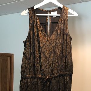 Black and gold jumpsuit